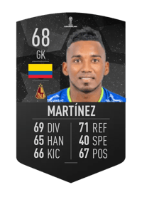 Jefersson Martínez CONMEBOL SUDAMERICANA 68 OVR