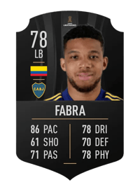 Frank Fabra CONMEBOL LIBERTADORES 78 OVR