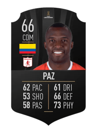 Luis Paz CONMEBOL LIBERTADORES 66 OVR