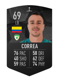 Andrés Correa CONMEBOL SUDAMERICANA 69 OVR