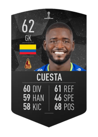 William Cuesta CONMEBOL SUDAMERICANA 62 OVR