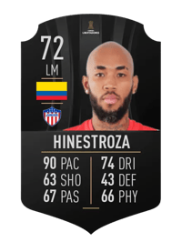 Fredy Hinestroza CONMEBOL LIBERTADORES 72 OVR