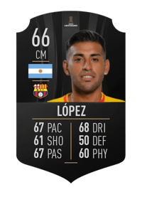 Sergio López CONMEBOL LIBERTADORES 66 OVR