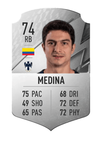 Stefan Medina Rare 74 OVR
