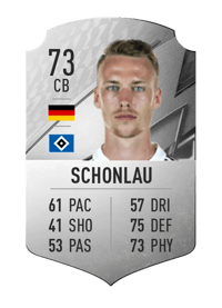 Sebastian Schonlau Rare 73 OVR