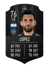 Lisandro López CONMEBOL LIBERTADORES 76 OVR
