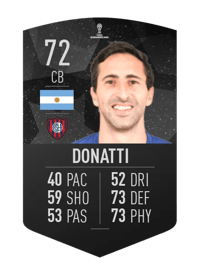 Alejandro Donatti CONMEBOL SUDAMERICANA 72 OVR
