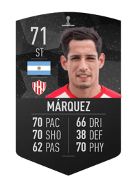 Fernando Márquez CONMEBOL SUDAMERICANA 71 OVR