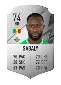 Youssouf Sabaly Rare 74 OVR