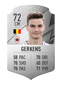 Pieter Gerkens Rare 72 OVR