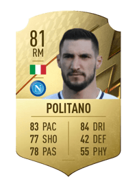 Matteo Politano Rare 81 OVR