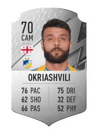 Tornike Okriashvili Rare 70 OVR