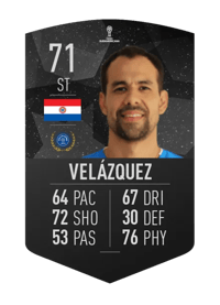 Pablo Velázquez CONMEBOL SUDAMERICANA 71 OVR