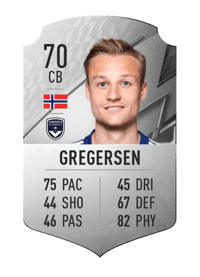 Stian Rode Gregersen Rare 70 OVR