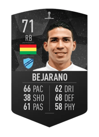 Diego Bejarano CONMEBOL SUDAMERICANA 71 OVR