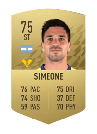 Giovanni Simeone Common 75 OVR