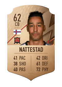 Sonni Nattestad Rare 62 OVR