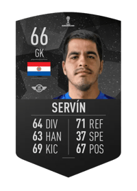 Carlos Servín CONMEBOL SUDAMERICANA 66 OVR