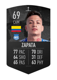 Alexis Zapata CONMEBOL SUDAMERICANA 69 OVR