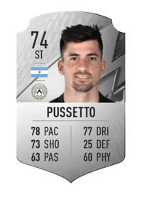 Ignacio Pussetto Rare 74 OVR