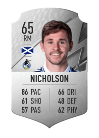 Sam Nicholson Rare 65 OVR