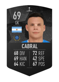 Osvaldo Cabral CONMEBOL SUDAMERICANA 69 OVR