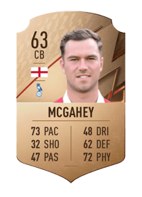 Harrison McGahey Rare 63 OVR