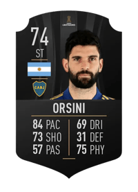 Nicolás Orsini CONMEBOL LIBERTADORES 74 OVR