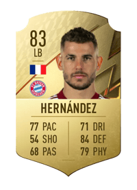 Lucas Hernández Rare 83 OVR