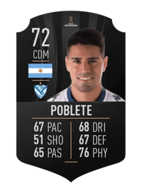 Gerónimo Poblete CONMEBOL LIBERTADORES 72 OVR