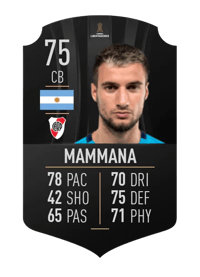 Emanuel Mammana CONMEBOL LIBERTADORES 75 OVR