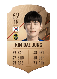 Kim Dae Jung Rare 62 OVR