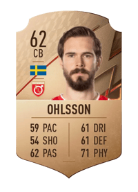 Sebastian Ohlsson Rare 62 OVR