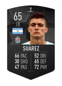 Lucas Suárez CONMEBOL SUDAMERICANA 65 OVR