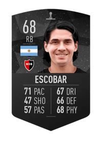 Franco Escobar CONMEBOL SUDAMERICANA 68 OVR