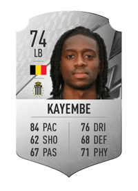Joris Kayembe Rare 74 OVR