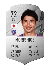 Masato Morishige Rare 72 OVR