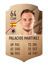 Federico Palacios Martínez Rare 64 OVR