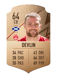 Mikey Devlin Rare 64 OVR