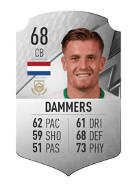Wessel Dammers Rare 68 OVR