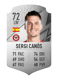 Sergi Canós Rare 72 OVR