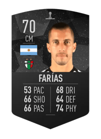 Agustín Farías CONMEBOL SUDAMERICANA 70 OVR