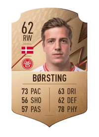 Frederik Børsting Rare 62 OVR