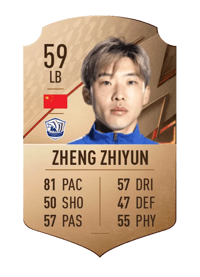 Zheng Zhiyun Rare 59 OVR