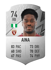 Ola Aina Rare 74 OVR