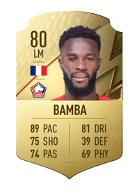 Jonathan Bamba Rare 80 OVR