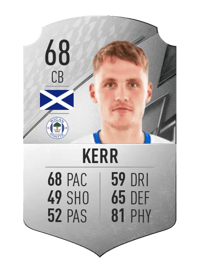 Jason Kerr Rare 68 OVR