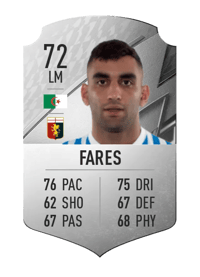 Mohamed Fares Rare 72 OVR