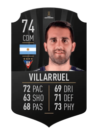 Lucas Villarruel CONMEBOL LIBERTADORES 74 OVR