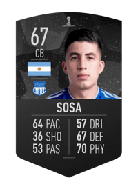Lucas Sosa CONMEBOL SUDAMERICANA 67 OVR
